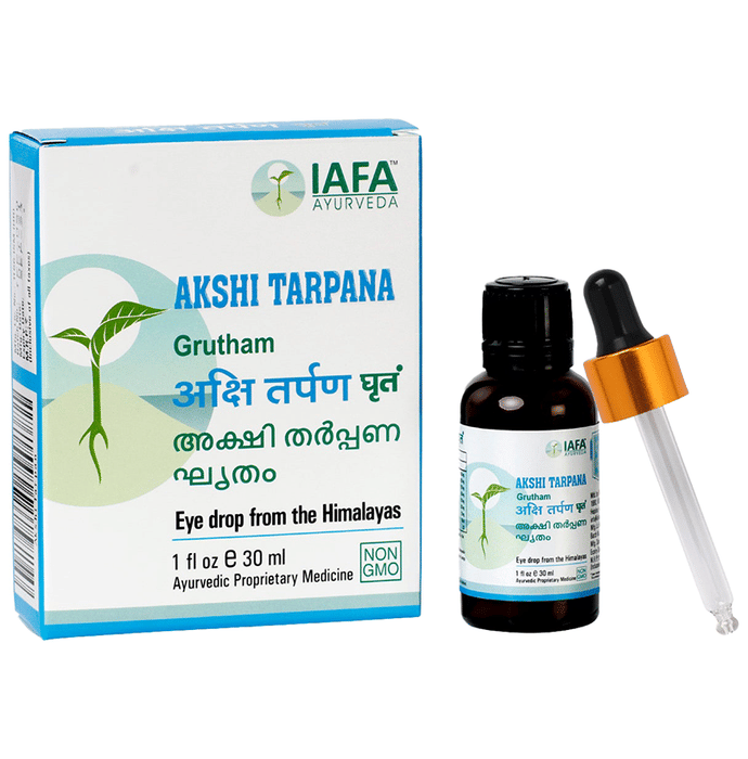 Iafa Ayuveda Akshi Tarpana Grutham Eye Drop | Swadesiicart