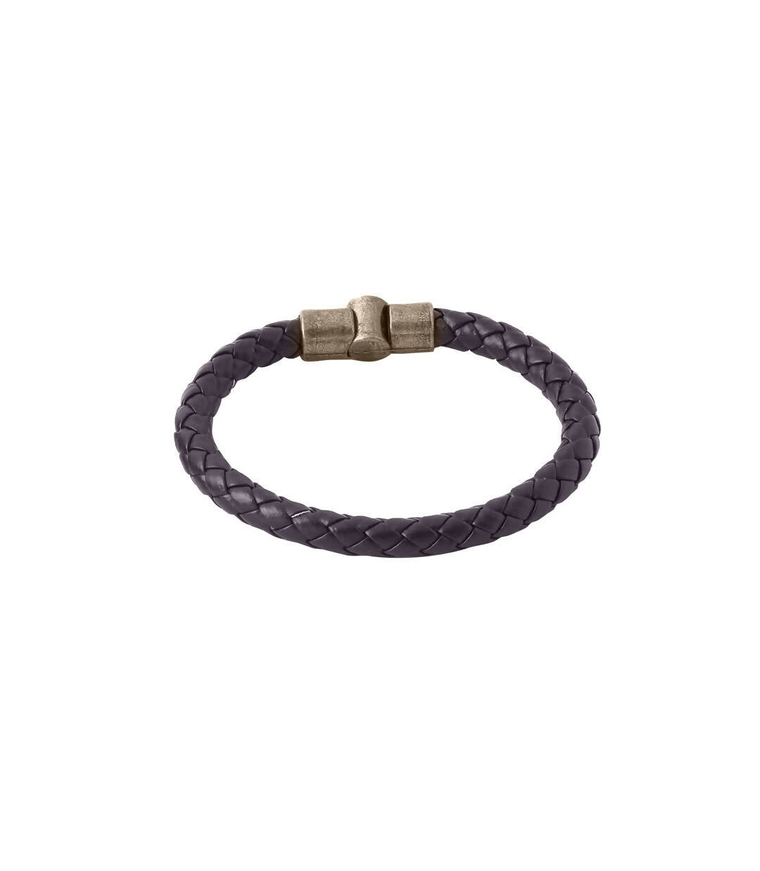 NVR Men's Brown Leather Bracelet - Swadesiicart