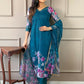 Partywear Designer Tebby Rama Stitched Suit With Dupatta - Tanisha | Swadesiicart