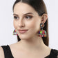 NVR Women Multi Color Artificial Beads Brass-Plated Jhumka Earrings | Swadesiicart