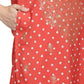 Ahalyaa Red Crepe Bandhani Gold Printed Kurta Pant With Dupatta | Swadesiicart