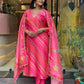 Partywear Designer Pure Russian Silk Pink Stitched Suit With Dupatta - Tanisha | Swadesiicart