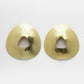 NVR Women Gold-Polished Alloy Triangular Drop Earrings - Swadesiicart