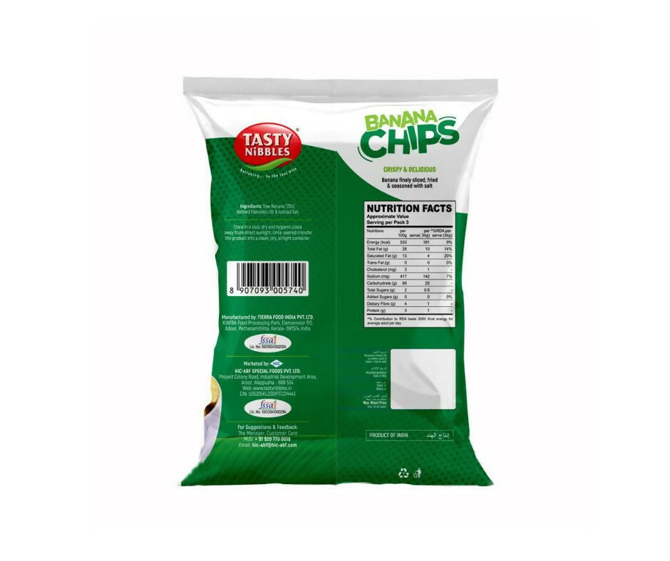 Tasty Nibbles Kerala Crunchy Banana Chips - Swadesiicart
