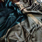 DEIANA'S Beautiful Designer Golden zari Soft Lichi Silk Saree - Navy Blue - Swadesiicart