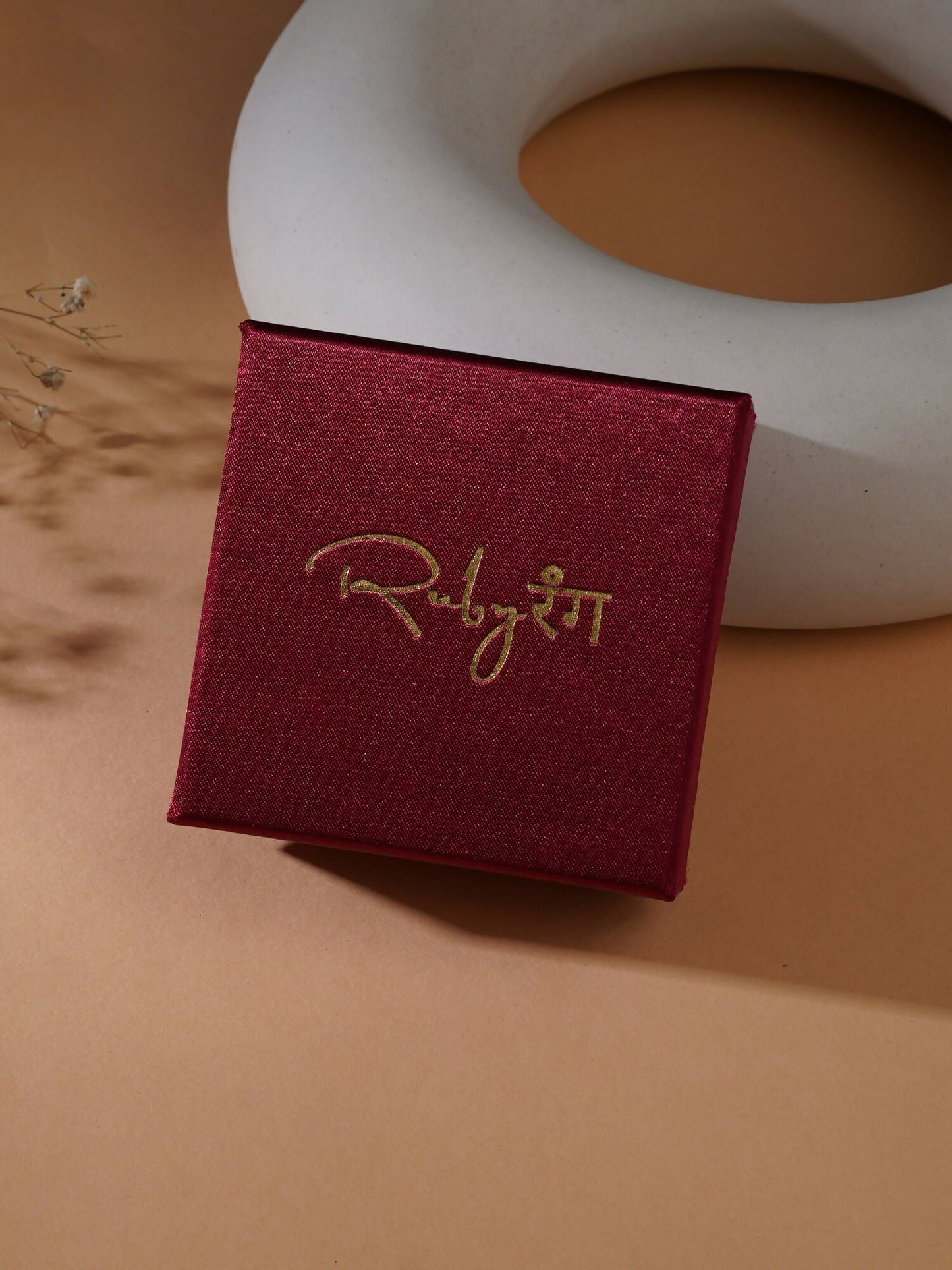 stone stud (grey) - Ruby Raang - Swadesiicart