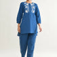 Joban Fashion Royal Blue Cotton Coord Set - Swadesiicart