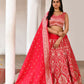 Joban Fashion Fuchsia Soft Pure Handloom Banarasi Silk Lehenga | Swadesiicart