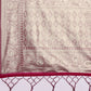 Saree Mall Magenta Ethnic Motifs Zari Organza Banarasi Saree | Swadesiicart