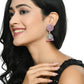 Mominos Fashion Joharkamal Kundan work Jhumka with Baby Pink Beads - Swadesiicart