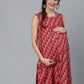 Aks Checked Maternity Kurta