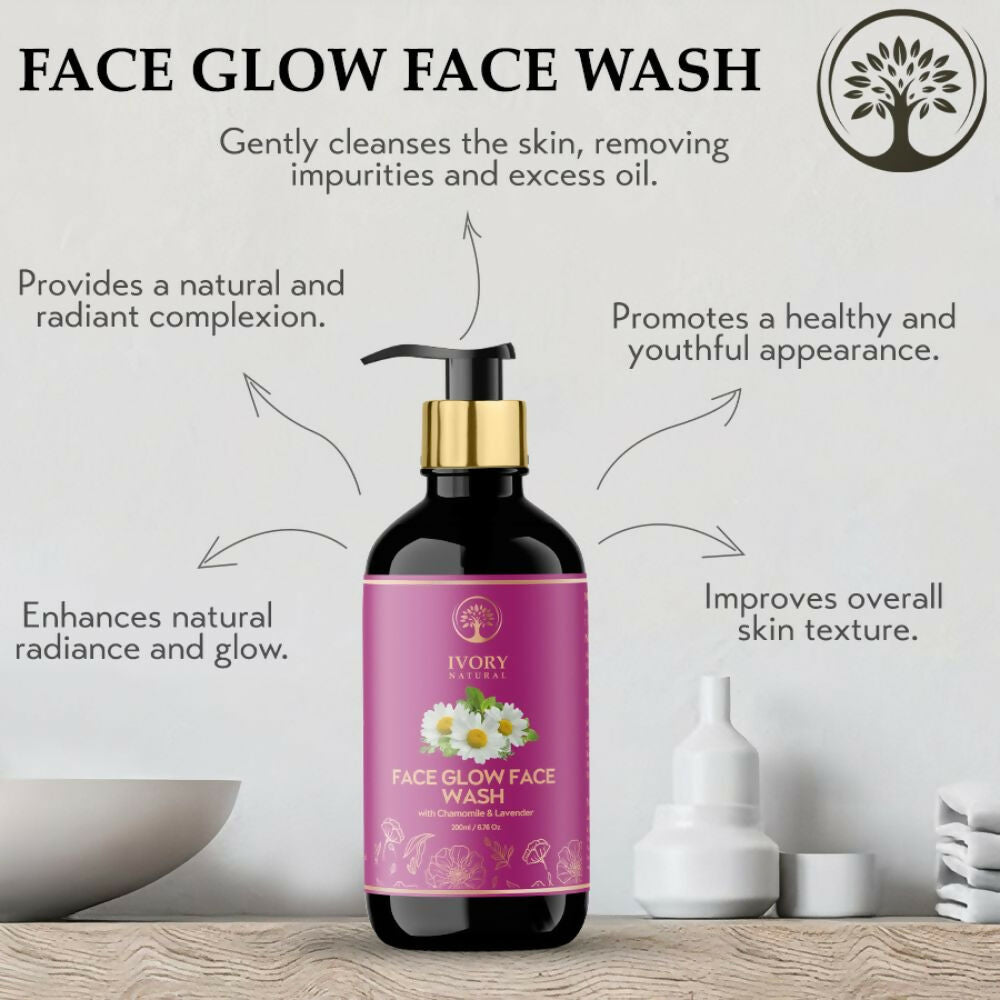 Ivory Natural Face Glow Face Wash For A Luminous, Radiant Complexion | Swadesiicart