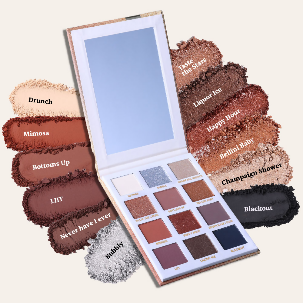 Typsy Beauty Pop Fizz Clink Champagne Eyeshadow Palette - Swadesiicart