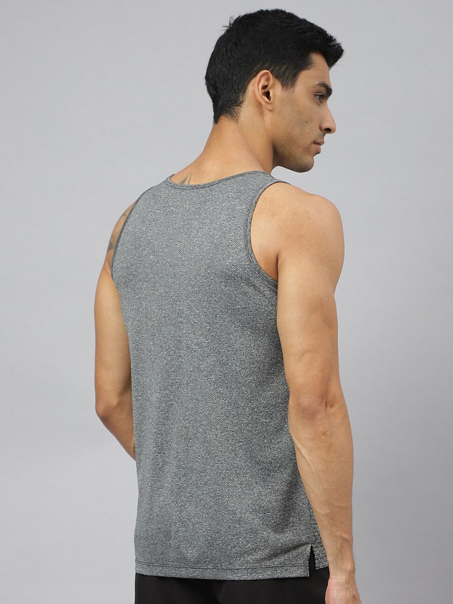 Alcis Men Heather Anti-Static Slim-Fit Swadesiicartnce Running Singlet | Swadesiicart