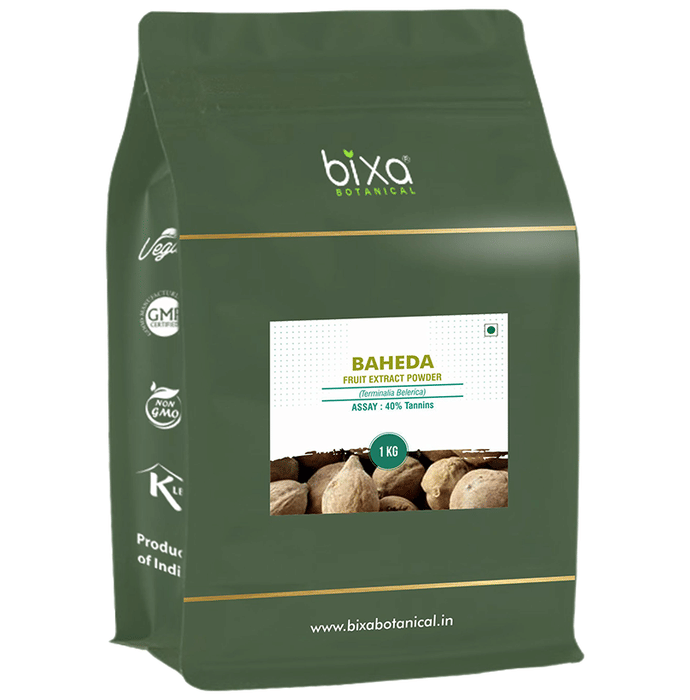 Bixa Botanical Baheda Fruit Extract Powder 40% Tannins | Swadesiicart