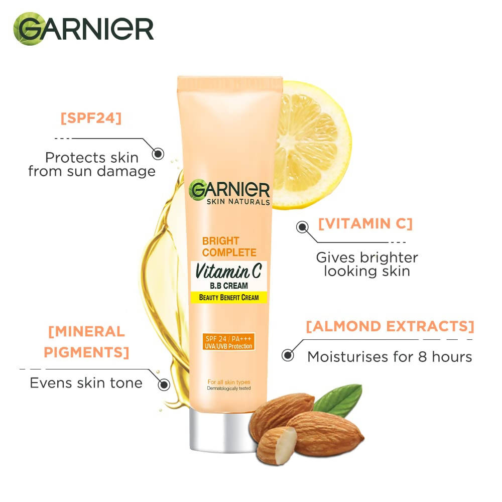 Garnier Bright Complete Vitamin C B.B Cream - Swadesiicart