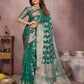 Aastha Fashion Light Green Soft Organza Silk Weaving Saree