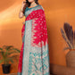 Joban Fashion Banarasi Hot Pink Woven Soft Silk Saree | Swadesiicart
