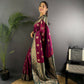 Joban Fashion Banarasi Rani Pink Woven Butti Soft Silk Saree | Swadesiicart