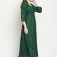 Kalini Ethnic Motifs Embroidered Chikankari Cotton Anarkali Kurta | Swadesiicart