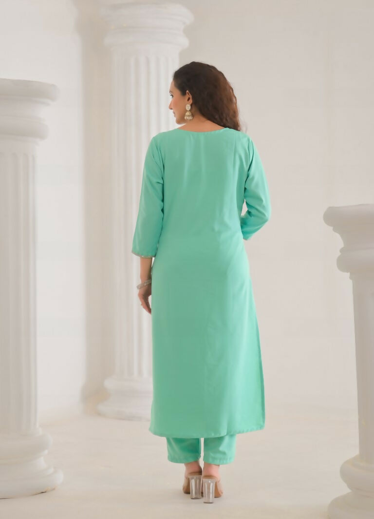 Ethnic Festive Wear Reyon Slub Tile Stitched Suit With Dupatta - Tanisha | Swadesiicart