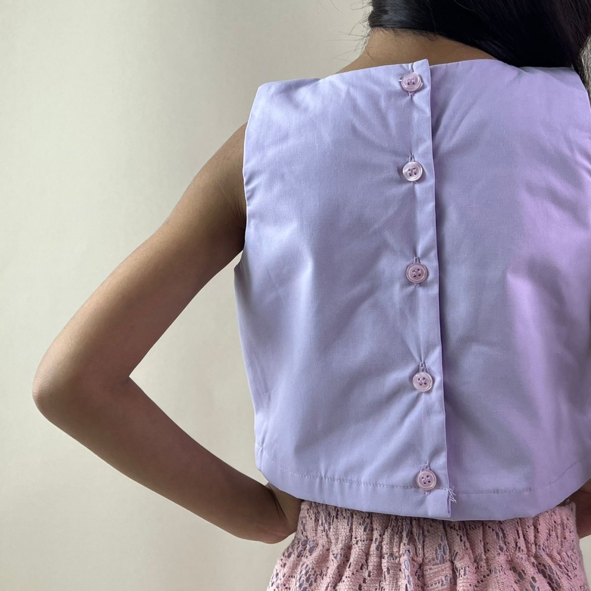 ArthLife Lavender And Pink Bow Co-Ord Set - Swadesiicart