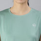 MKH Women Green Extended Sleeves Dri-FIT Sports T-shirt - Swadesiicart