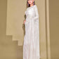 Tikhi Imli White Sequinned Embellished Saree | Swadesiicart