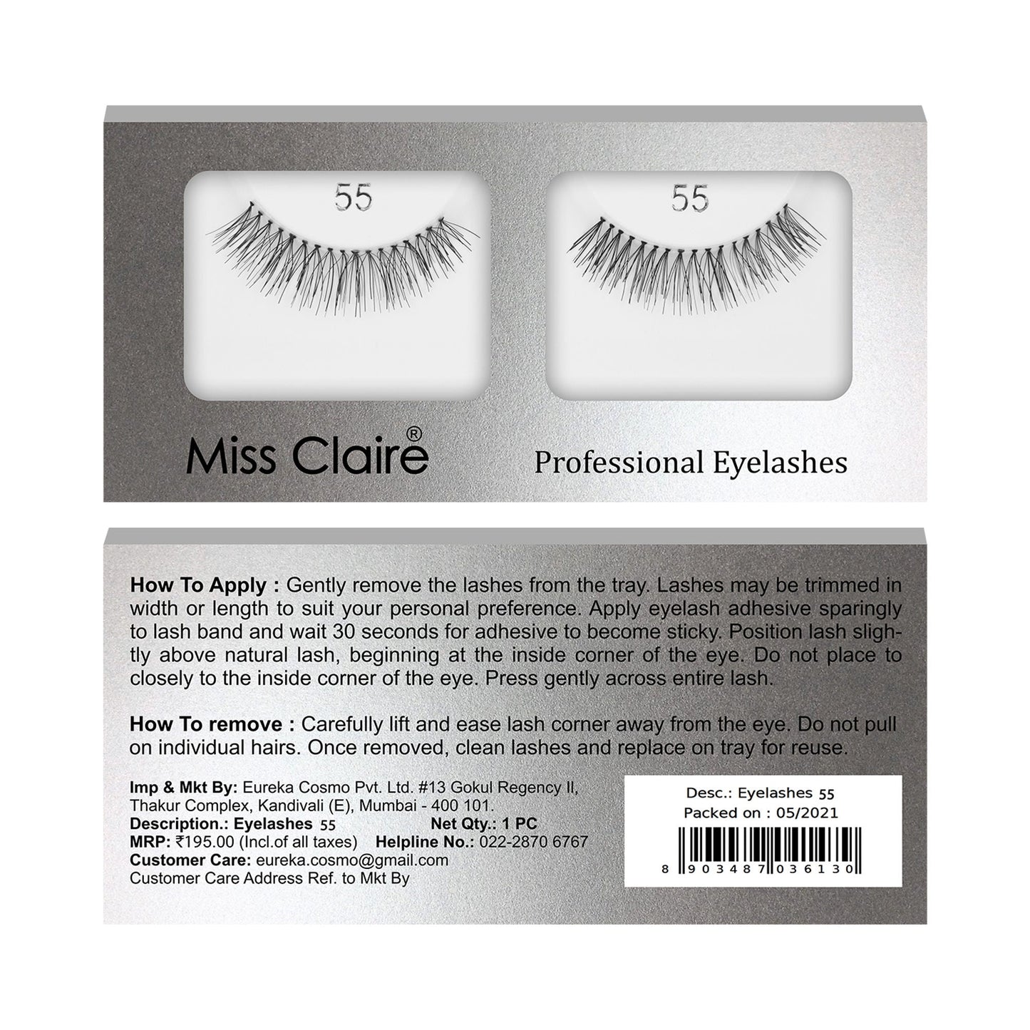 Miss Claire Eyelashes - 55 | Swadesiicart