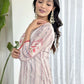 White Multi Viscose Chanderi Stitched Suit With Dupatta - Tanisha | Swadesiicart