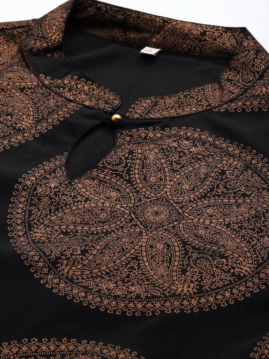 Ahalyaa Women's Traditional wear Ethnic Dress - Black | Swadesiicart