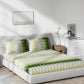 DDecor Green & White Ethnic Motifs 140 TC Cotton Queen Bedsheet with 2 Pillow Covers - Swadesiicart