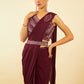 Soch Maroon Beads and Stones Ready to Wear Saree | Swadesiicart