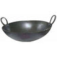 Iron Kadhai with Handle (Black, Medium) - Swadesiicart