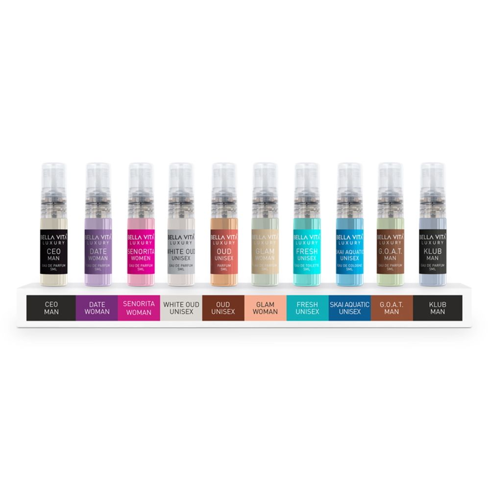 Bella Vita Perfumes Trial - Pack of 10