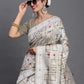 Shree Shyam Fashion Linen Cotton Beige Saree