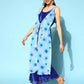 Ahalyaa Womens Royal Blue Poly Silk Printed Jumpsuit - Swadesiicart