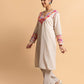 HOUSE OF KARI Floral Embroidered Chikankari Kurta With Palazzo | Swadesiicart