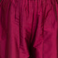 NOZ2TOZ Burgundy Embroidered Kurta with Sharara & With Dupatta For Girls | Swadesiicart