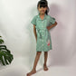 ArthLife Seafoam Green Watermelon Shirt Dress