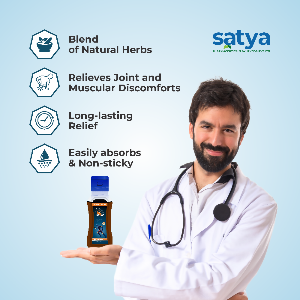 Satya Pharmaceuticals Ayurveda Fit-2 Move Ortho Pain Relief Oil | Swadesiicart