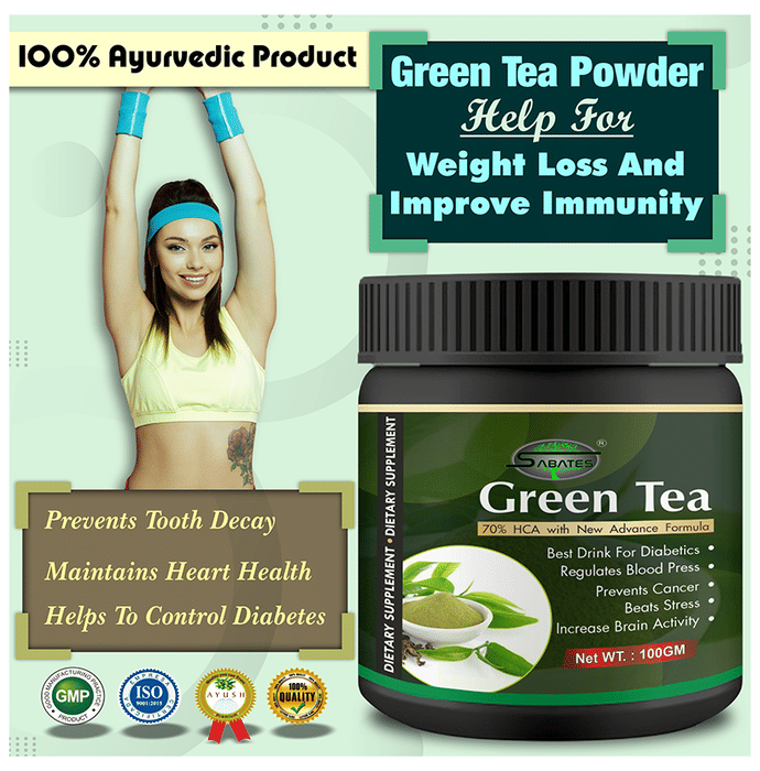 Sabates Green Tea Powder | Swadesiicart