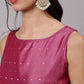 Aks Woven Design Gotta Patti Anarkali Kurta