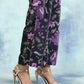 trueBrowns Black Printed Velvet Pant | Swadesiicart