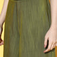 InWeave Women's Olive Pink Brocade Mughal Shaan Kurta Palazzo Set - Swadesiicart