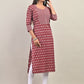 Swasti Ethnic Motifs Printed Gotta Patti Pure Cotton Kurta - Swadesiicart