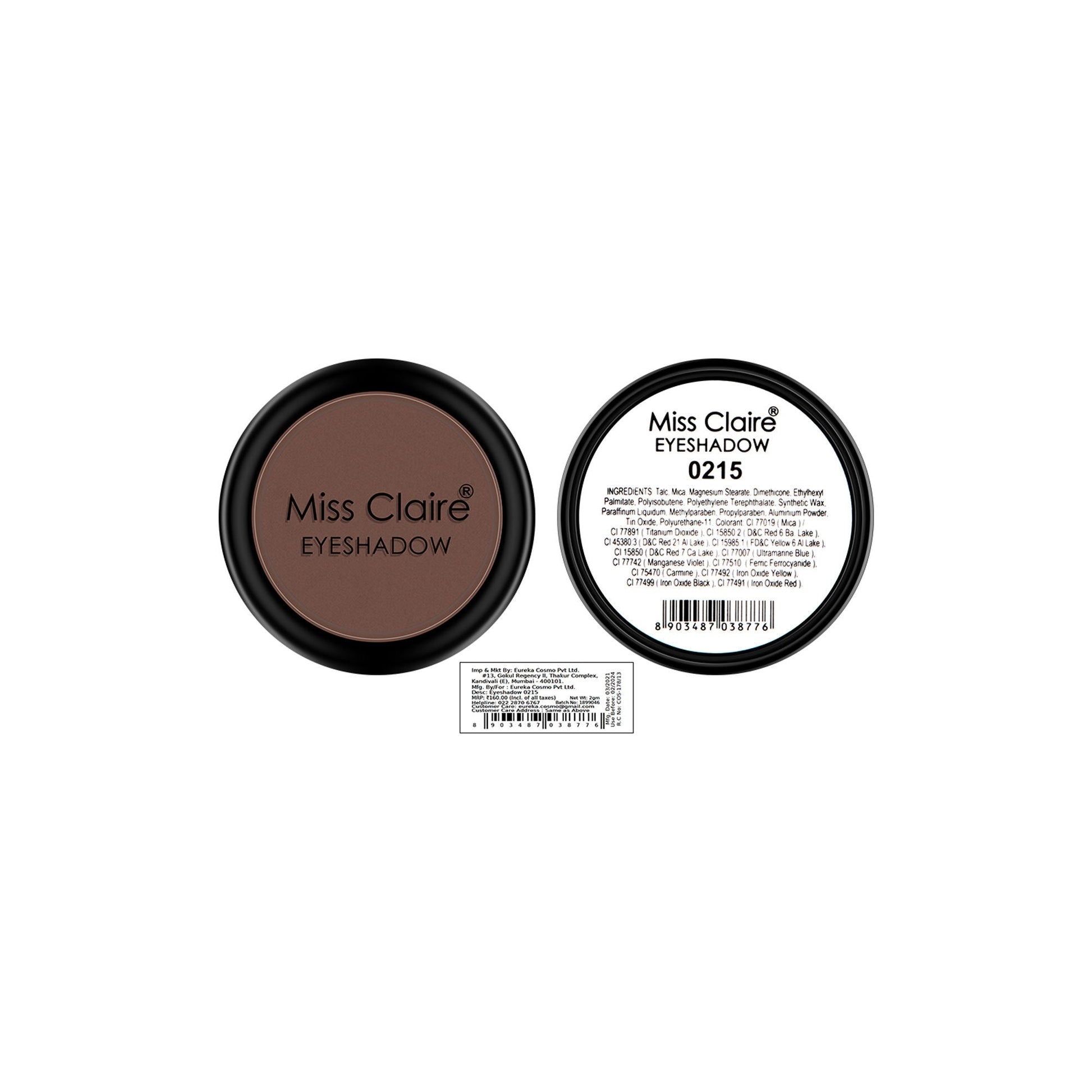 Miss Claire Single Eyeshadow - 215 | Swadesiicart