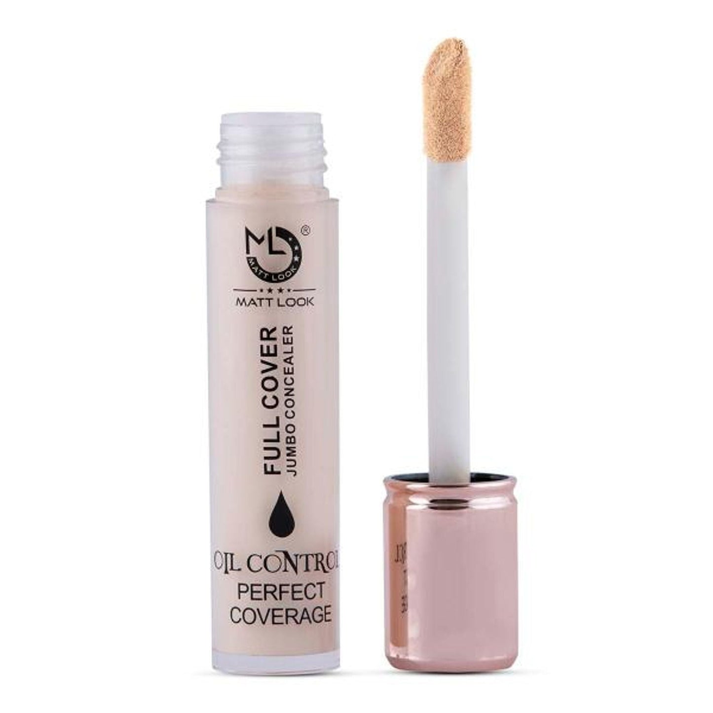 Matt Look Full Cover Jumbo Oil Control Perfect Coverage Concealer - White Ivory - Swadesiicart
