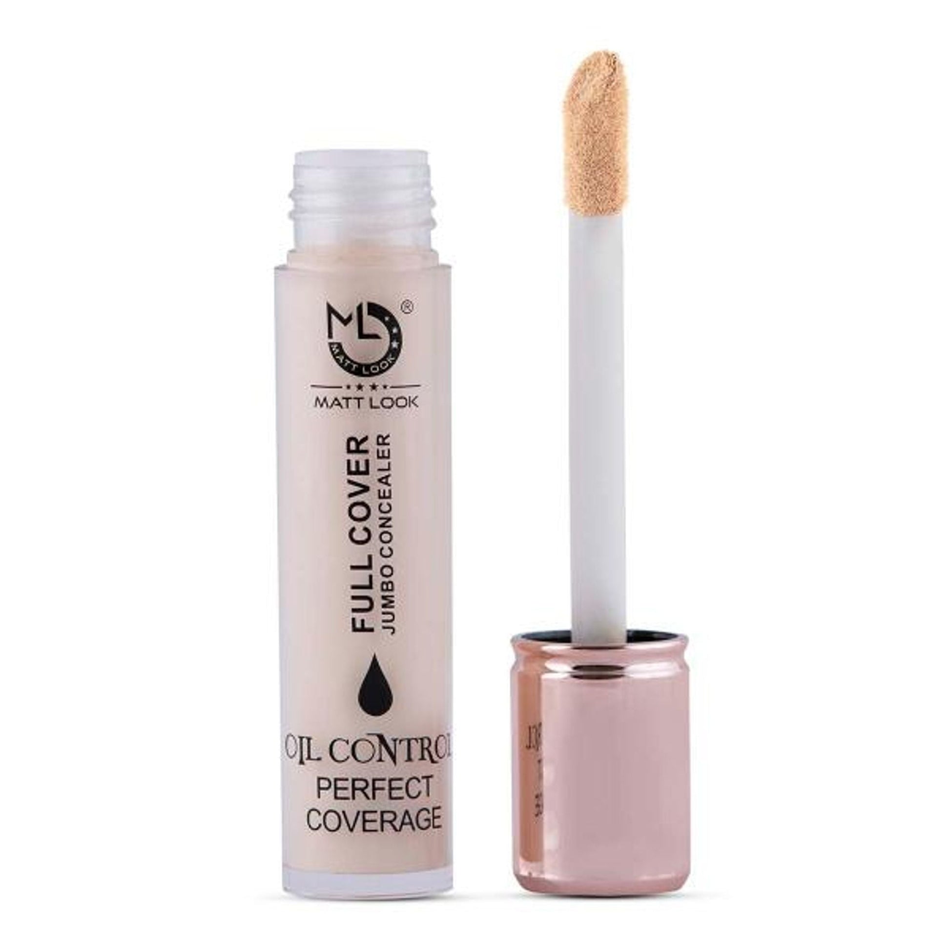 Matt Look Full Cover Jumbo Oil Control Perfect Coverage Concealer - White Ivory - Swadesiicart