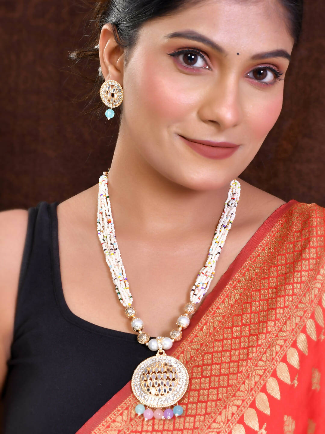 VOJ Women Multi Color stainless steel Jewellery Set - Swadesiicart